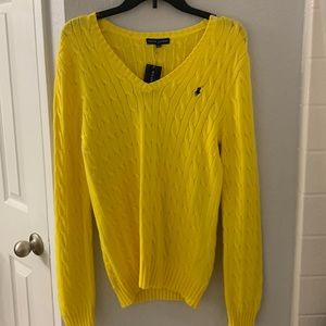 Ralph Lauren long sleeve sweater yellow